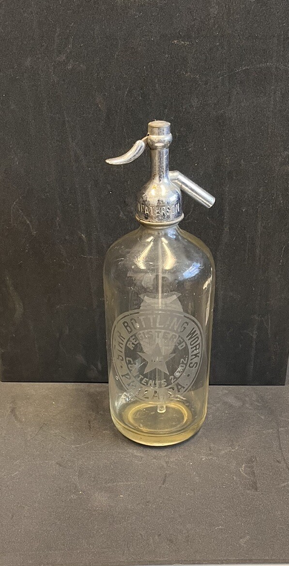 Star Bottling Works Philadelphia Philly Vintage Antique Glass Seltzer Bottle