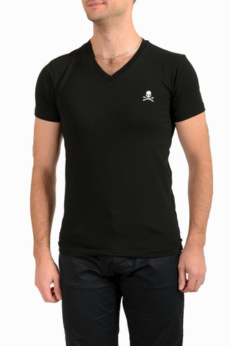 Philipp Plein Men's Black Short Sleeve 