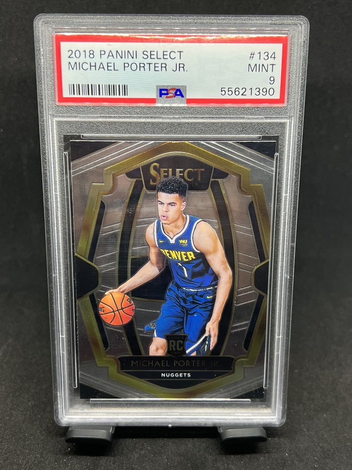 Michael Porter Jr 2018-19 Select BasketballPremier Level RC Nuggets #134 PSA 9