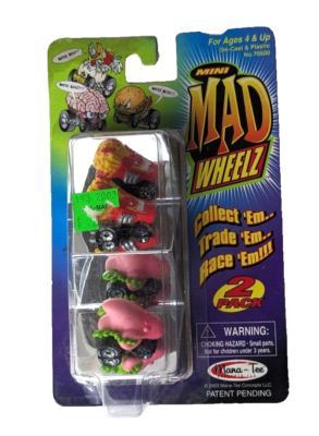 #ad Mini Mad Wheelz Series Boogie Burner amp; Greased Lightning 2003 NIP $13.99