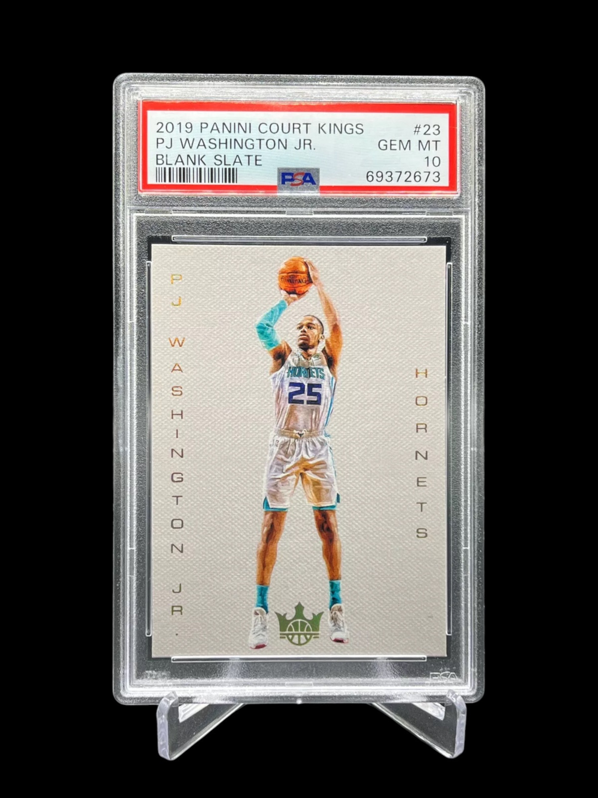2019-20 Panini Court Kings PJ Washington Jr. Blank Slate PSA 10 GEM-MT #23