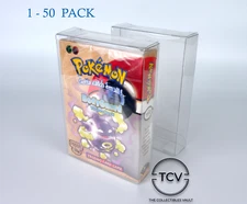 Pokémon Theme Deck Box Protector Case - 0.6mm Thick PET Plastic (1-50 Pack)