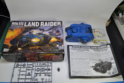 Vtg Warhammer 40K Space Marines MkIII Land Raider Tank Vehicle Box