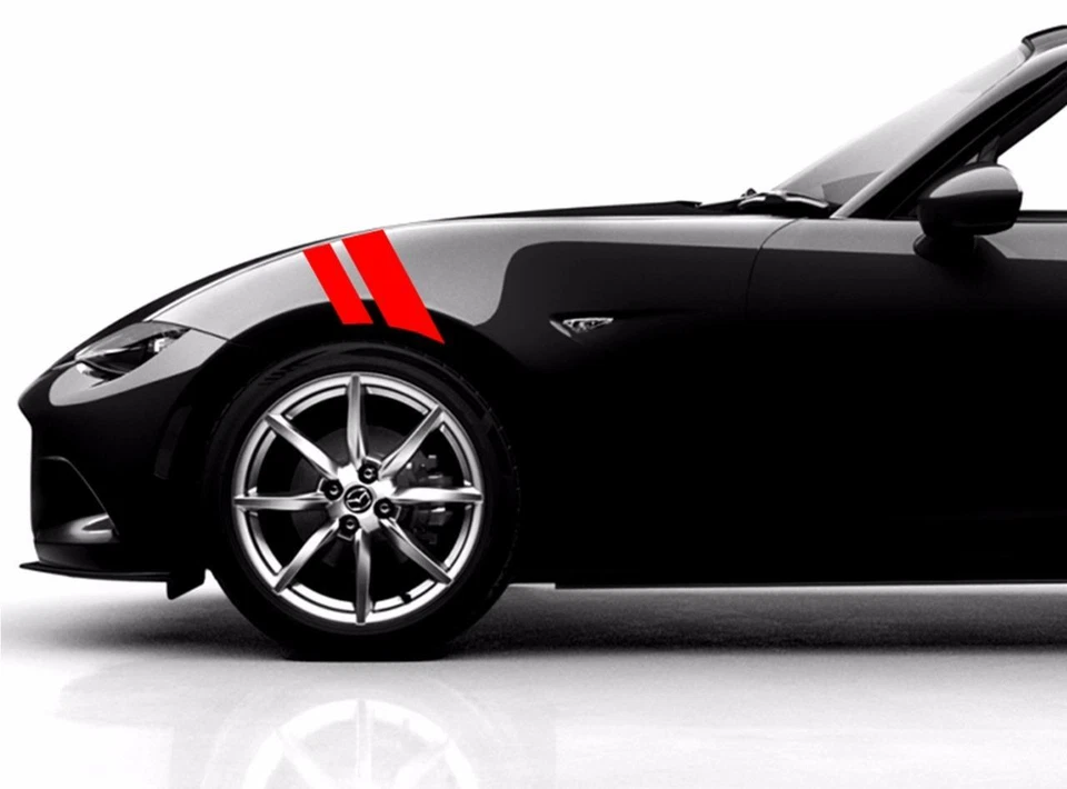 Barra de hash guardabarros de 2" y 3" vinilo Rally Sport RACING RAYAS (Se adapta a Mazda MIATA MX-5) Foto 3 de 4