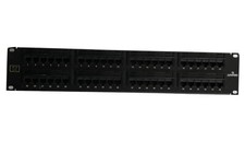 Leviton 5G596-U48 GigaMax 5E Universal Patch Panel, 48-Port, 2RU, Cat 5E