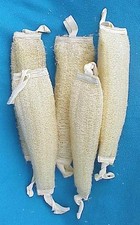 5pcs. ECO HEALTH SPA GEORGIAN LOOFAH 100 ORGANIC WASH BODY SPONGE RUSSIAN GOLD