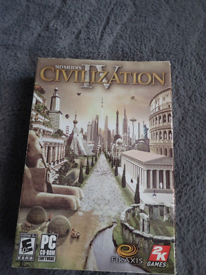 Sid Meier's Civilization IV 4 (PC CD) Complete Boxed game, including poster