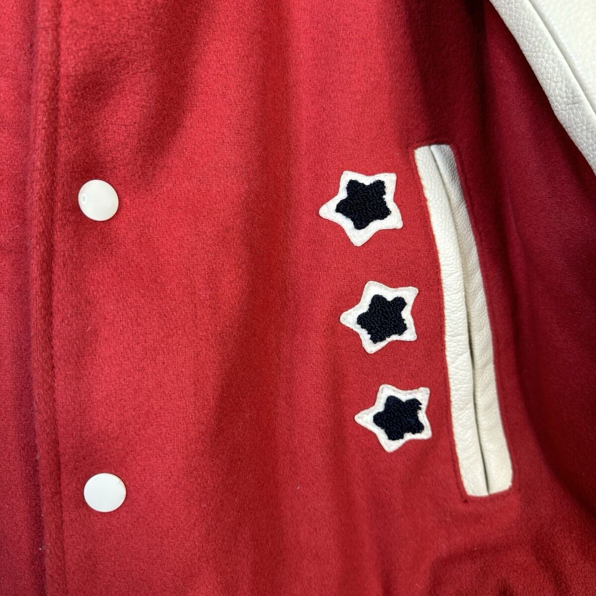 FRANKLIN & MARSHALL 99 Original Varsity Vintage Jacket Red FRANKLIN & MARSHALL 99 Original Varsity Vintage Jacket Red