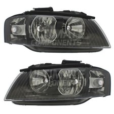Audi A3 Headlights Mk2 8P Hatchback 2003-2008 Headlamps Pair Drivers & Passenger