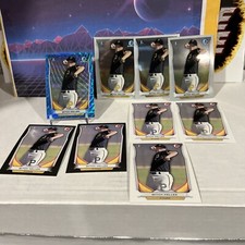 (9) 🔥2014 Bowman Chrome Draft Prospect MITCH KELLER Blue Wave Asia Black CDP69