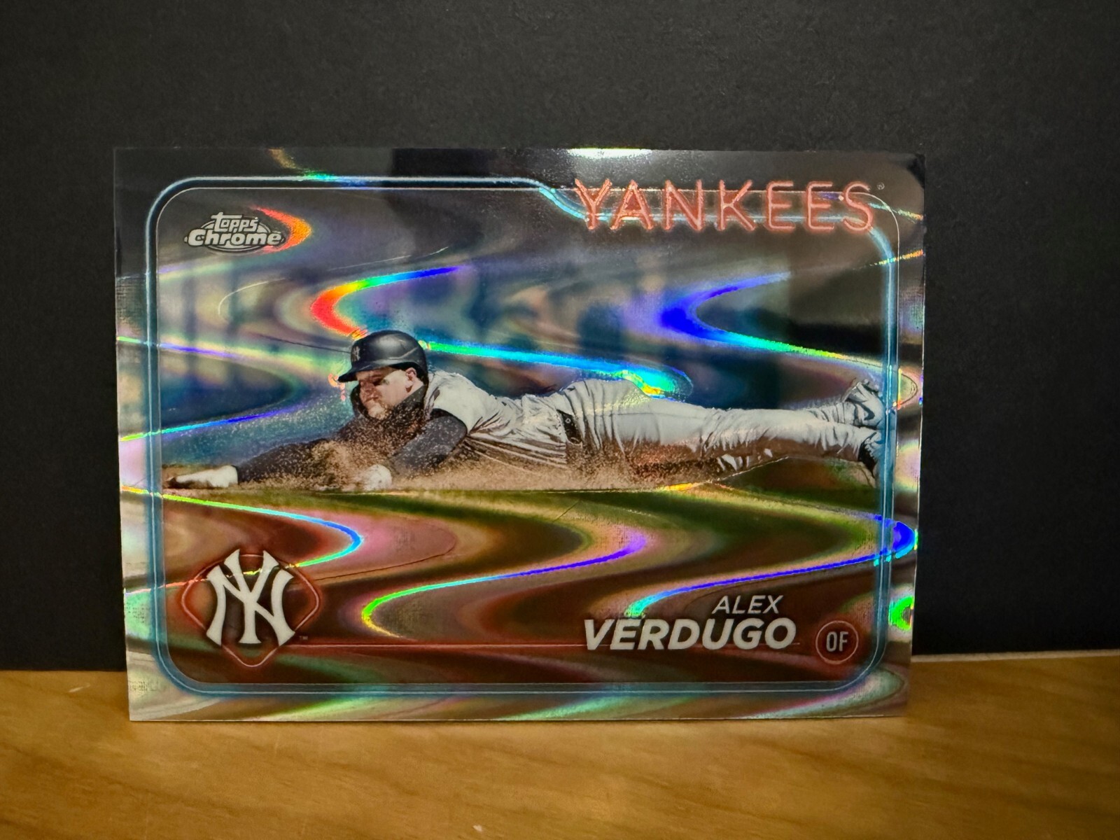 Alex Verdugo 2024 Topps Chrome Raywave  Refractor NY Yankees #11 in Nice Shape!