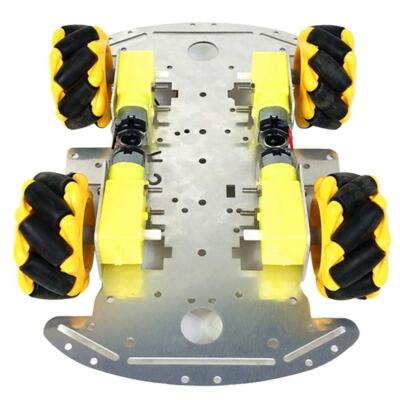 Mecanum Wheels 4WD Omnidirektionale Räder Smart Roboter Auto Chassis Kit Zum Selbermachen