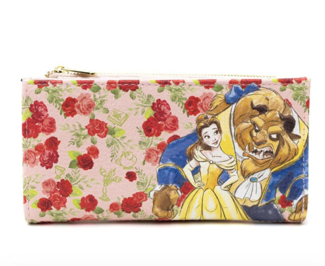 Disney Beauty and the Beast Exclusive Wallet New Watercolor Roses