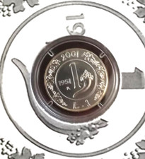 ITALIAN REPUBLIC DIPTYCH HISTORY OF THE LIRA 2001 SILVER UNC