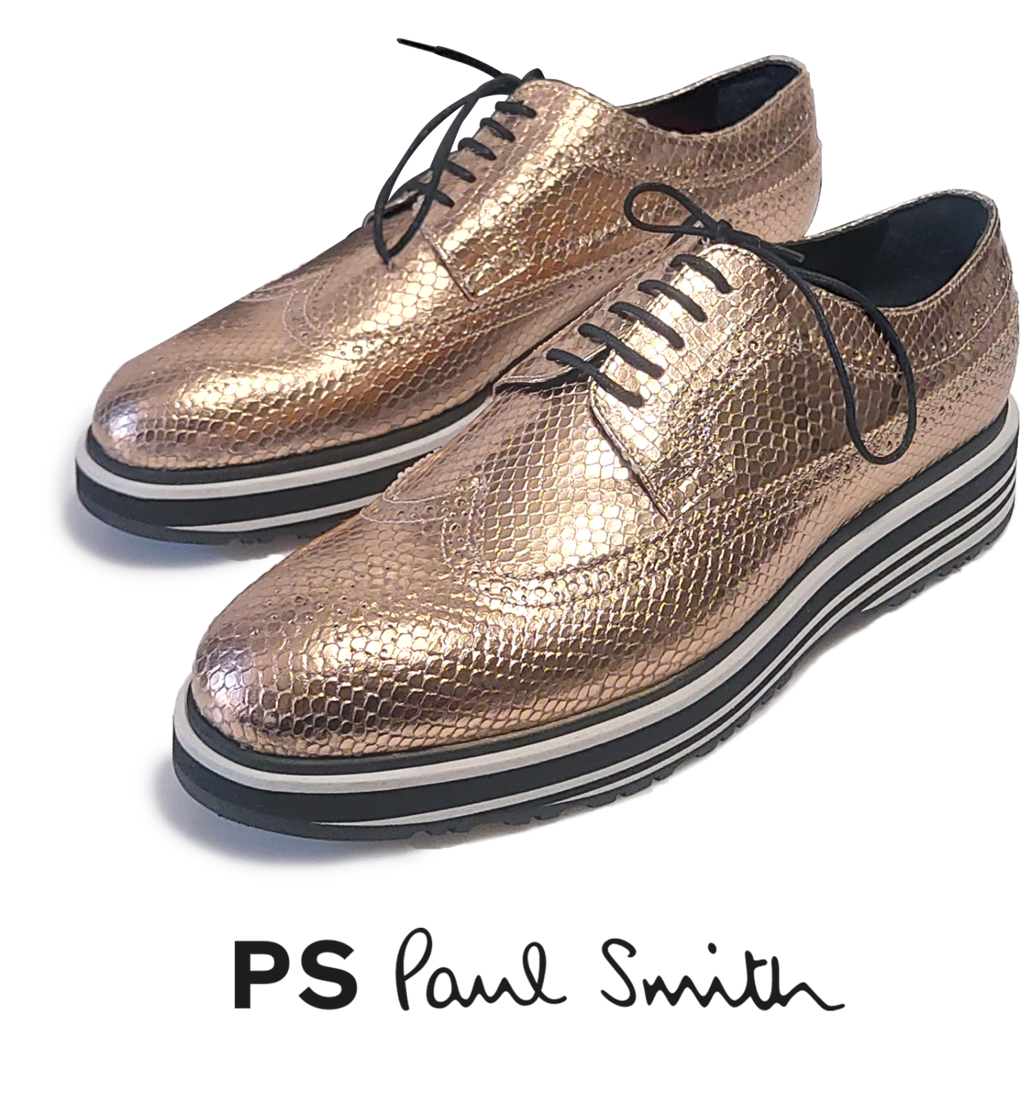 Grand Brogues Striped Soles 