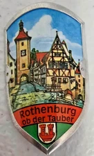 Rothenburg, Germany Walking Stick Stocknagel, Badge, Shield, Medallion, GP 113
