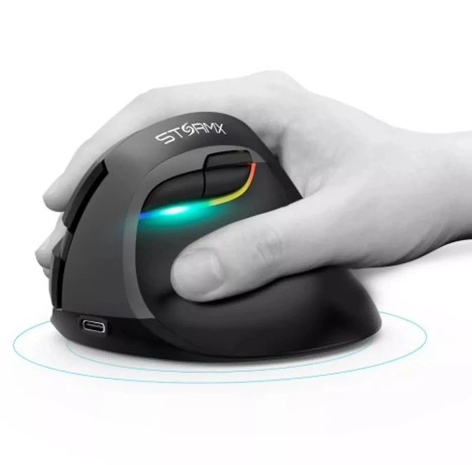 Xenics STORMX VM3 Wireless Professional Vertical Mouse Max 4000DPI PAW3212 OMRON - Image 2 of 4