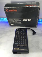 Canon Character Generator CG-E1E For Camcorders 56