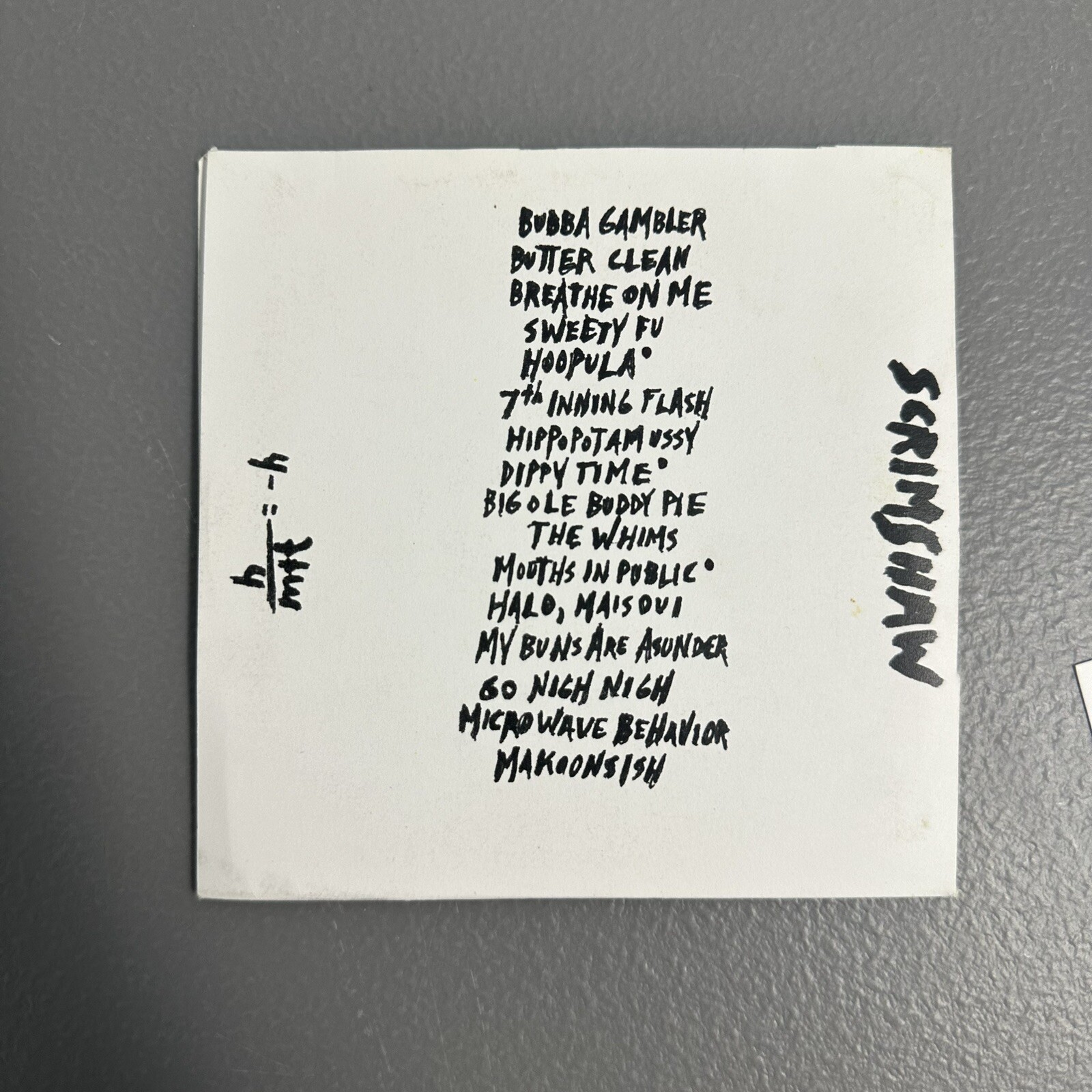  Go Nigh Nigh from h/m+t=-h by Scrimshaw Rare Cd  thumbnail 6