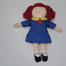 VTG Eden 1994 Madeline Plush Doll 10" Character Stuffed Toy Girl no hat READ