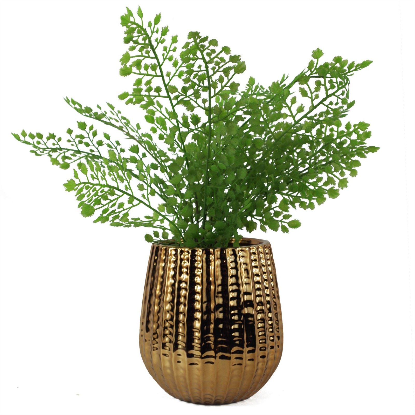 Gold Ceramic Planter Plant Pot eBay
