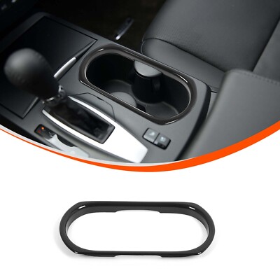 ABS Gloss Black Central Control Water Cup Frame Trim For Acura RDX 2013-2017