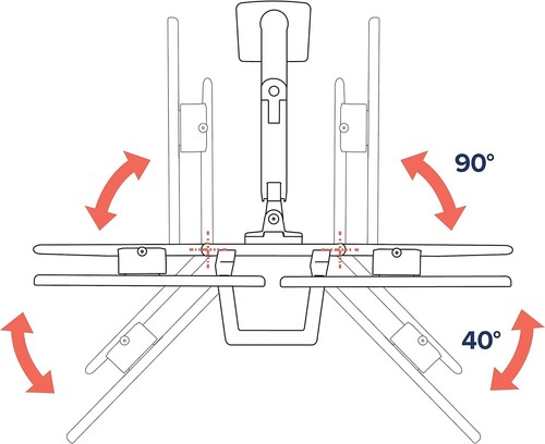 Ergotron HX Desk Monitor Arm for Displays up to 42" White / Brushed Aluminum - Photo 5/6