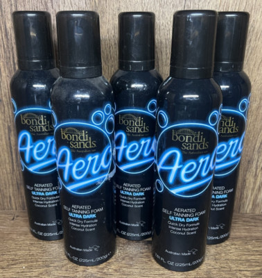 NEW (Lot of 5) Bondi Sands Aero Self Tanning Foam Ultra Dark Coconut 7.61oz each