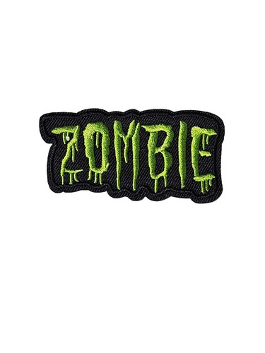 Buy White Zombie Large Back Biker Badge Embroidered Patch Sew on Applique Online in India