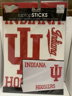 NCAA Indiana Hoosiers Removable Laptop Stickers PC Computer Locker Fridge Dorm