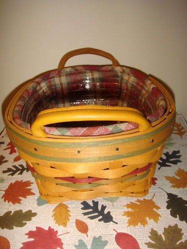 Longaberger 2001 Autumn Reflections Small Daily Blessings Basket Combo - Bild 3 von 9