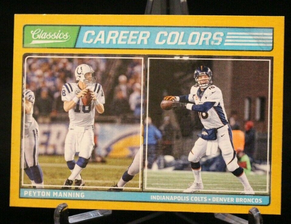2017 Classics Career Colors Gold #CC-3 Peyton Manning Colts / Denver Broncos