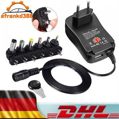 Universal Netzteil 30W AC auf DC 12V 9V 7.5V 6V 5V 4.5V 3V Multi-VoltageAdapter