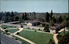 Aerial Sutter's Fort Sacramento California vintage postcard u264