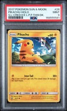 2017 POKEMON SUN & MOON SHINING LEGENDS #28 PIKACHU-HOLO PSA 9 on eBay