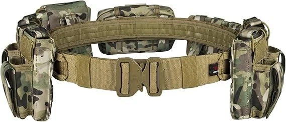 Battle Belt Tactical Belt with Accessories: Duty Belts Law Enforcement Combat - Image 2 of 4