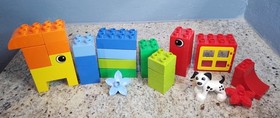 Retired 2009 LEGO Duplo 5416-2 Brick Box-Green tub with lid & Dalmatian-complete