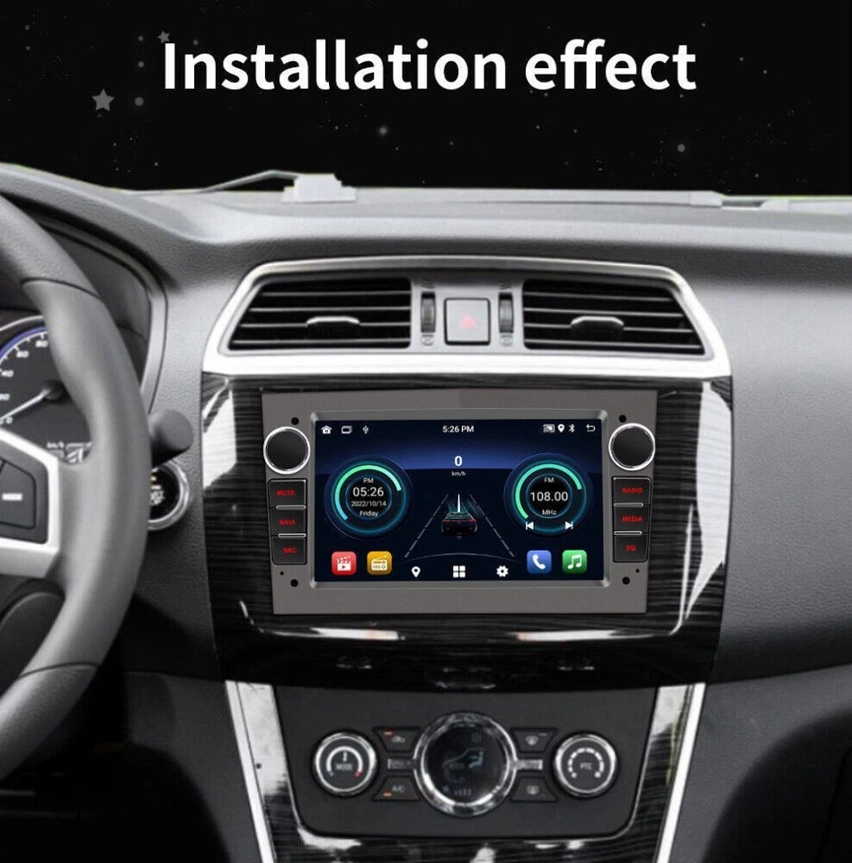 Für Opel Corsa C/D Zafira B Astra G H Android14 Apple Carplay Autoradio GPS NAVI - Bild 3 von 4