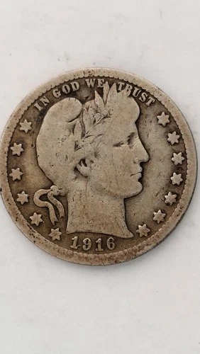 1916-D United States Barber Head Quarter