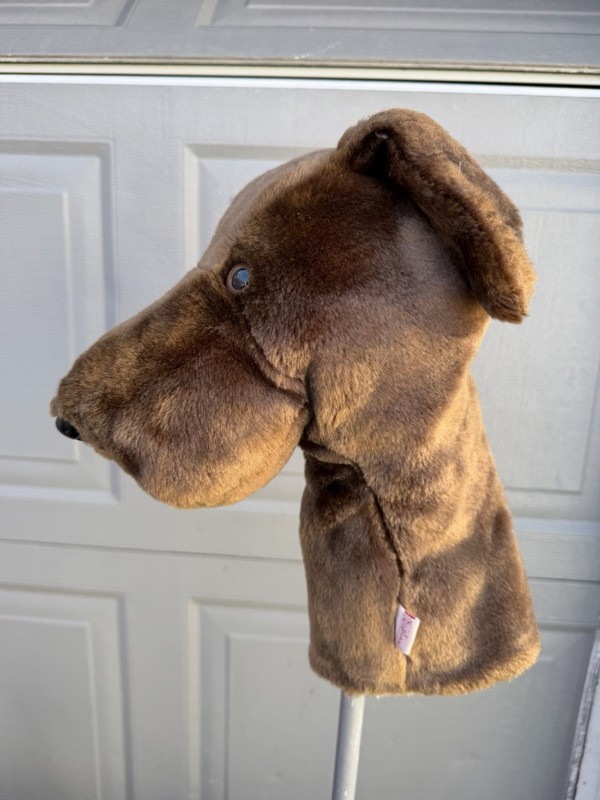 Daphne One Eye Brown Lab Dog Golf Club Headcover Plush Driver Head Cover 2005