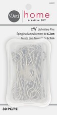 Dritz Home 44009 Upholstery Pins, 2-1/2-Inch 30-Piece , Nickel