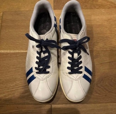 PATRICK Golf Shoes 23.5cm 37 White Blue Trim Lightweight Comfort