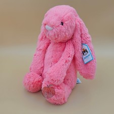 Jellycat Bashful Coral Bunny Medium - AUTHENTIC - NEW WITH TAGS