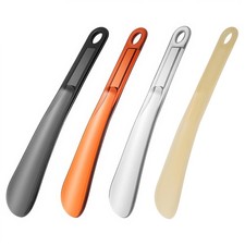 4 Pack 9.05 Inch Plastic Shoe Horns Portable Shoes Helper Stick for Men Women