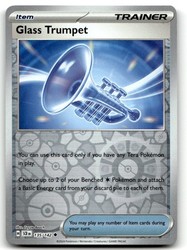 Glass Trumpet 135/142 Stellar Crown Reverse Holo Uncommon Trainer
