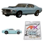 AFX 22133 1970 Mustang Boss 429 Mega G+ Chassis Pastel Blue HO Slot Car