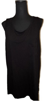 Old Navy Plus Size 2XL Black Tunic Tank Top Breast Pocket Sleeveless Pullover