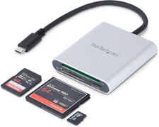 Image of StarTech.com USB 3.0 Flash Memory Multi-Card Reader/Writer with USB-C - SD micro