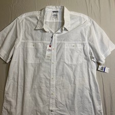 Izod Saltwater Relaxed Classics Men's Short Sleeve XL Dockside Chambray 0108