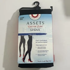 Assets by SPANX High-Waist Shaping Tights Black Size 6/F